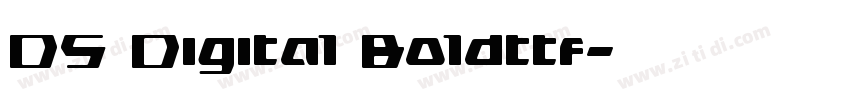 DS Digital Boldttf字体转换